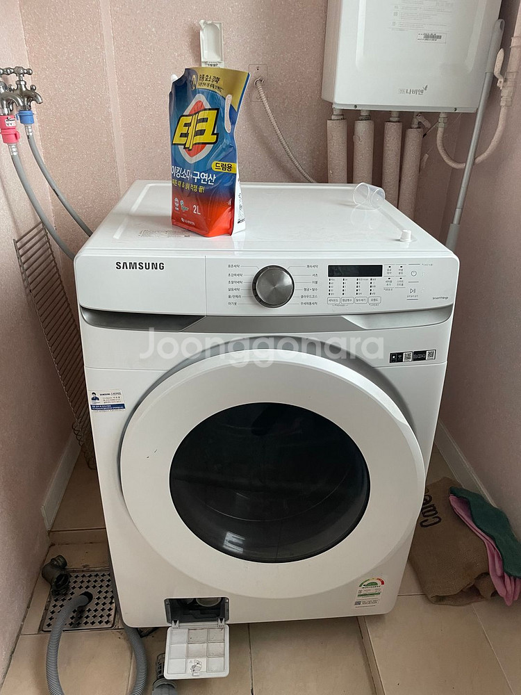 냉장고,침대,삼성드럼세탁기,책상 전자렌지 정리--0