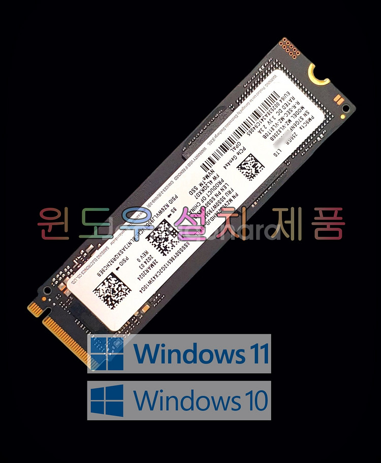 윈도우 설치 삼성 PM9C1a 256GB SSD--0