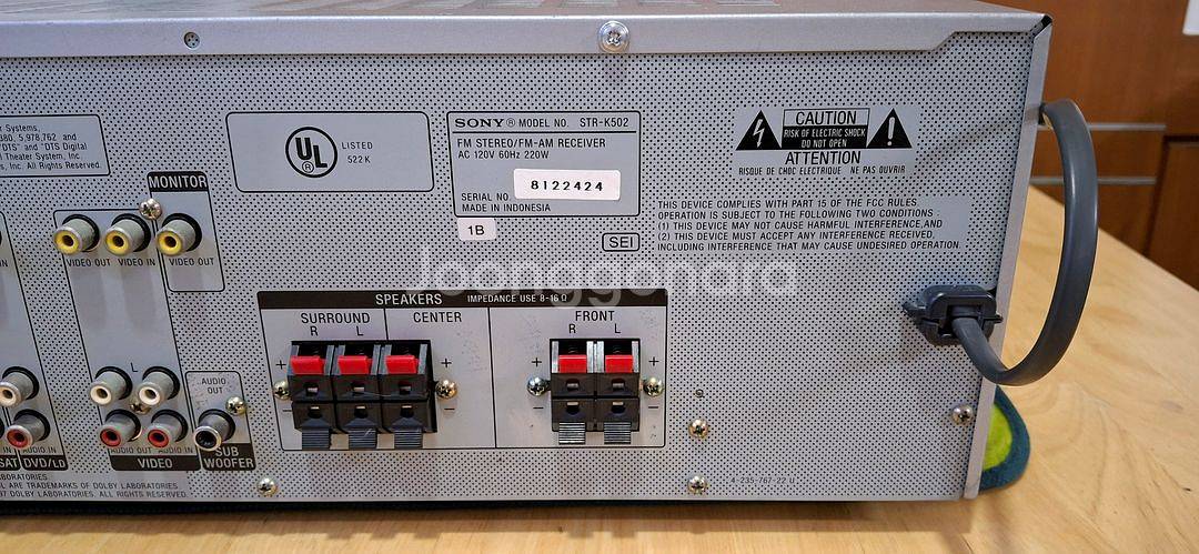 SONY STR-K502 RECEIVER AMP--6