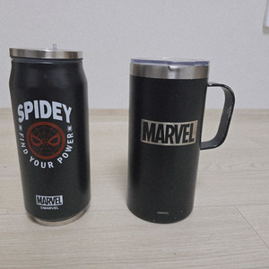 MAVEL 마블 보온 텀블러 2개 일괄