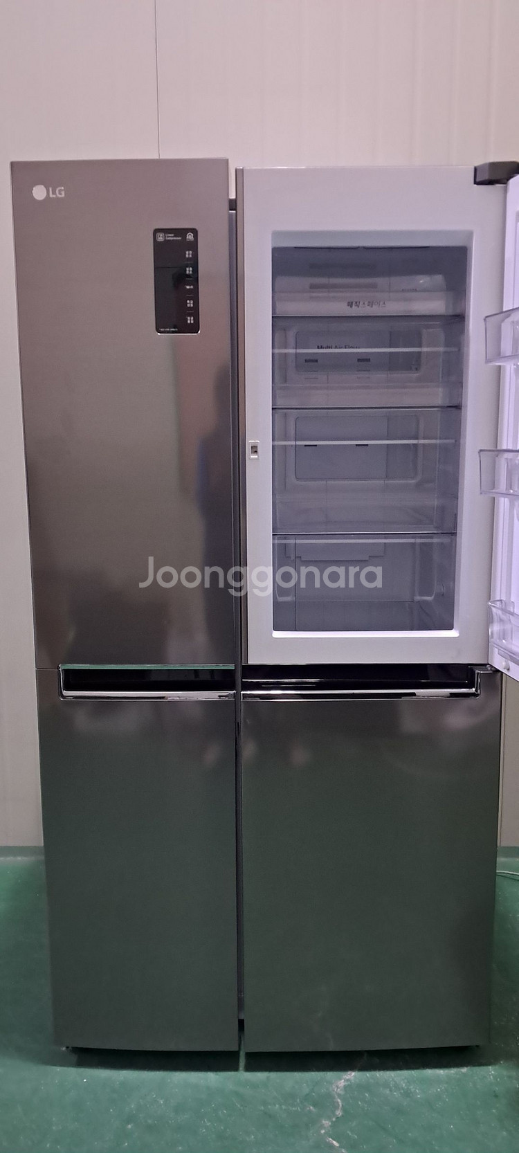 1534 엘지디오스 830L 2도어양문형냉장고(메탈)--3
