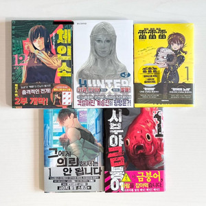 초판 체인소맨 헌터헌터 라이라이라이 만화책