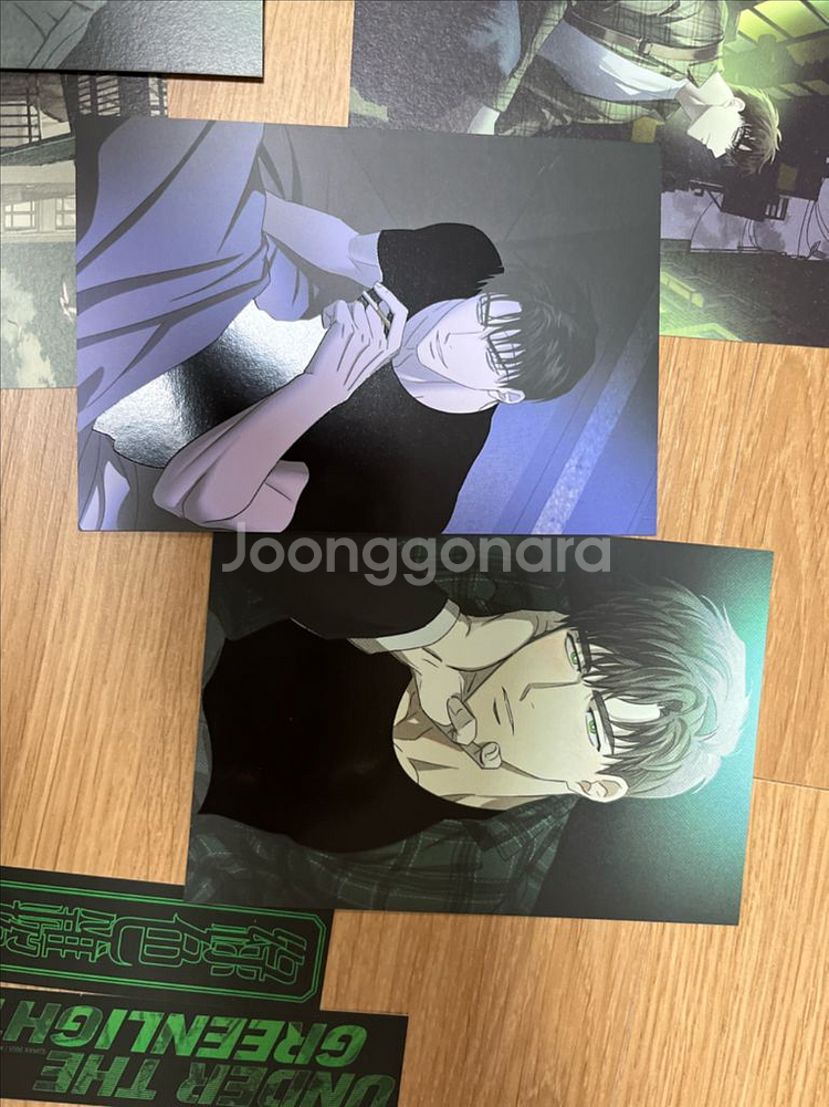 녹색전상 한정판 모든 구성 (변온엽서 블루)--0