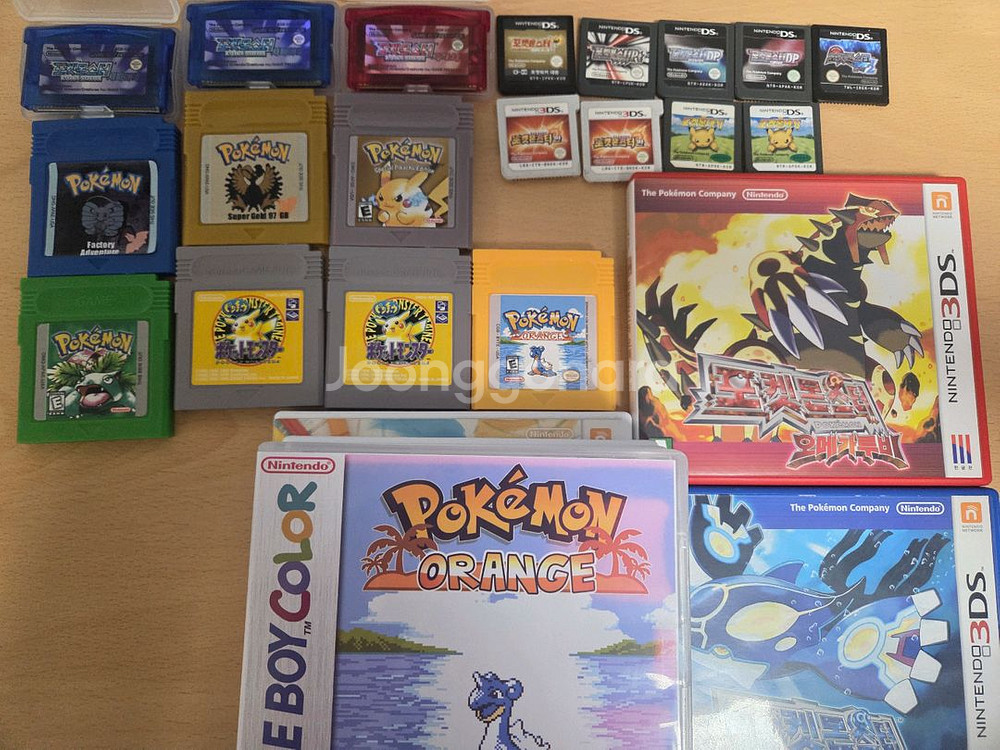 닌텐도 ds 3ds 게임보이 gba 포켓몬 게임팩--0