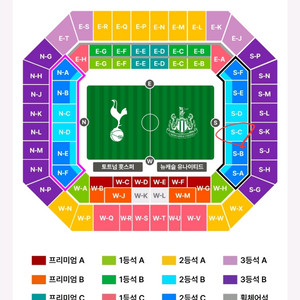 토트넘 vs 뉴캐슬 경기 S-C구역