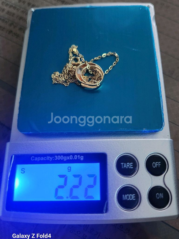 14K 반지형 펜던트 목걸이--5