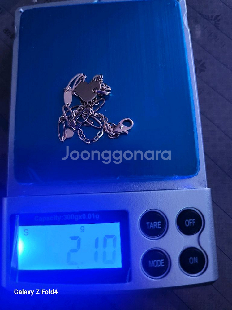 14K 하트 펜던트 팔찌--4
