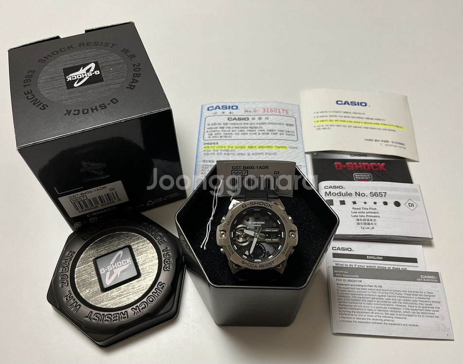 카시오 지샥 지스틸 GST-B400 슬림 손목 시계--8