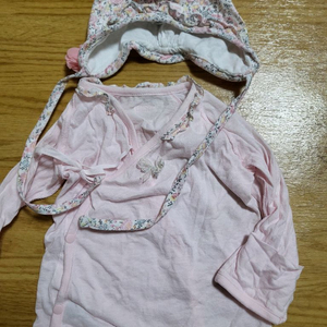 밍크뮤 배냇저고리 & 모자