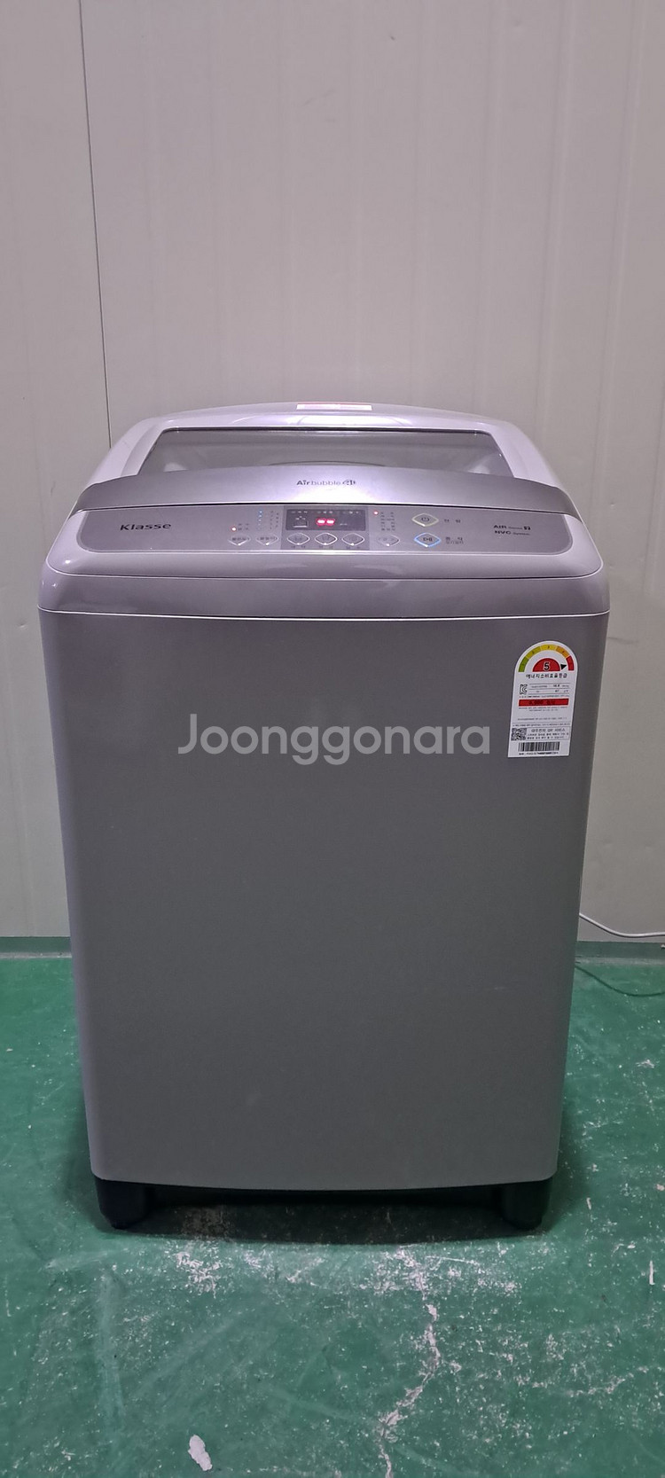 2667 대우클라쎄 15KG 통돌이세탁기(메탈그레이)--0