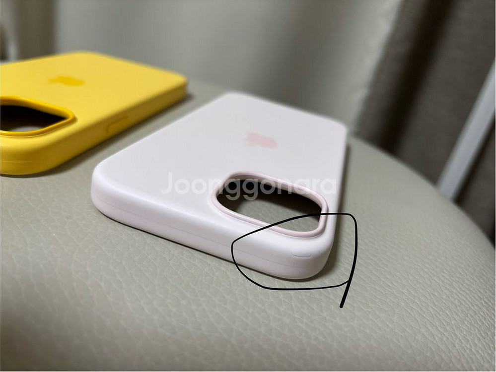 아이폰15 맥세이프 정품 케이스(라이트핑크)--2