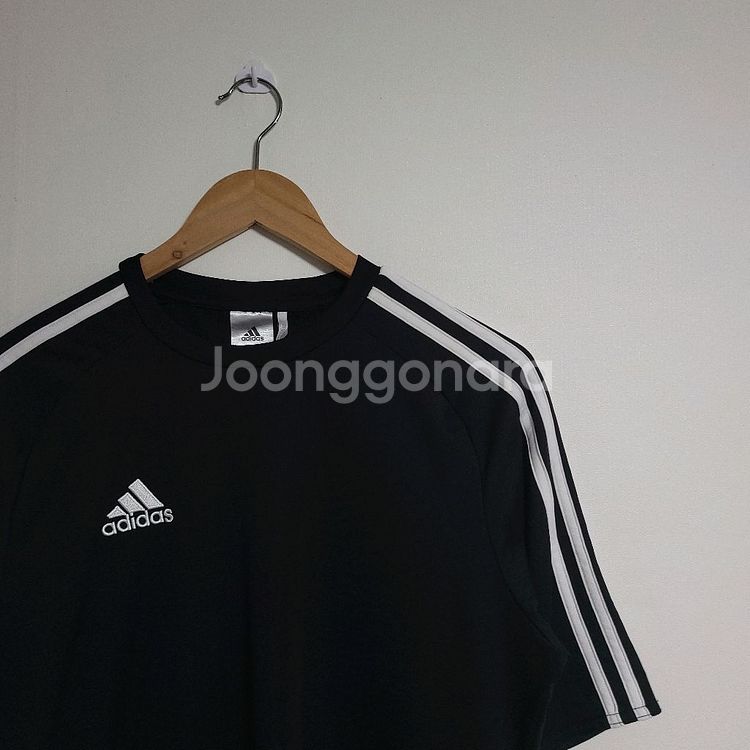 (L) ADIDAS 아디다스 삼선 기능성 반팔 티셔츠--1