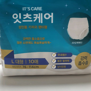 잇츠케어 성인용 기저귀 L대형