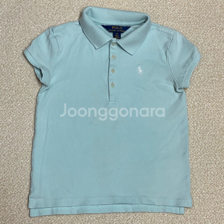 (정품) 폴로 신형 키즈 민트색 피케 반팔 6세--0