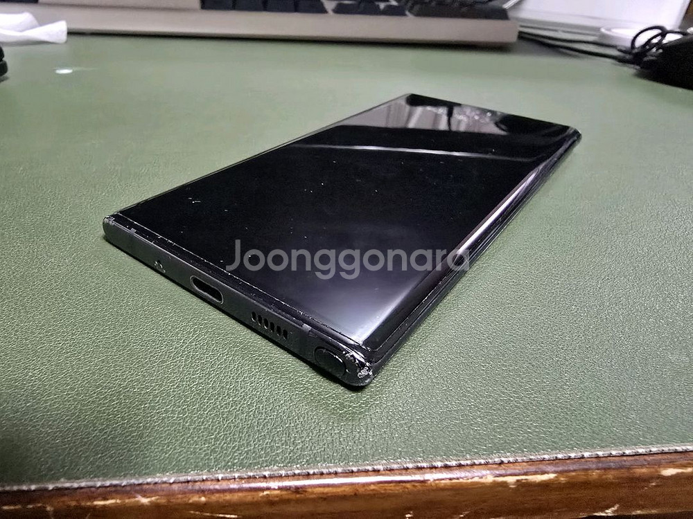 갤럭시 노트10+ 5G 아우라블랙 스피커 하자--3