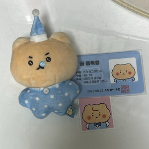아기 망그러진 곰 콧물