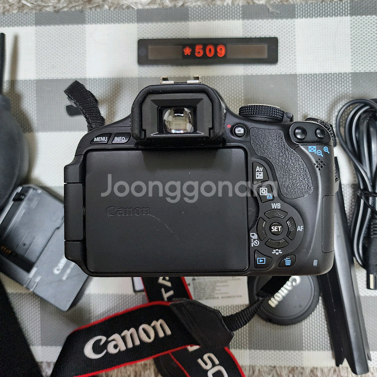 캐논 EOS 600D 디지털카메라 가방 세트--4
