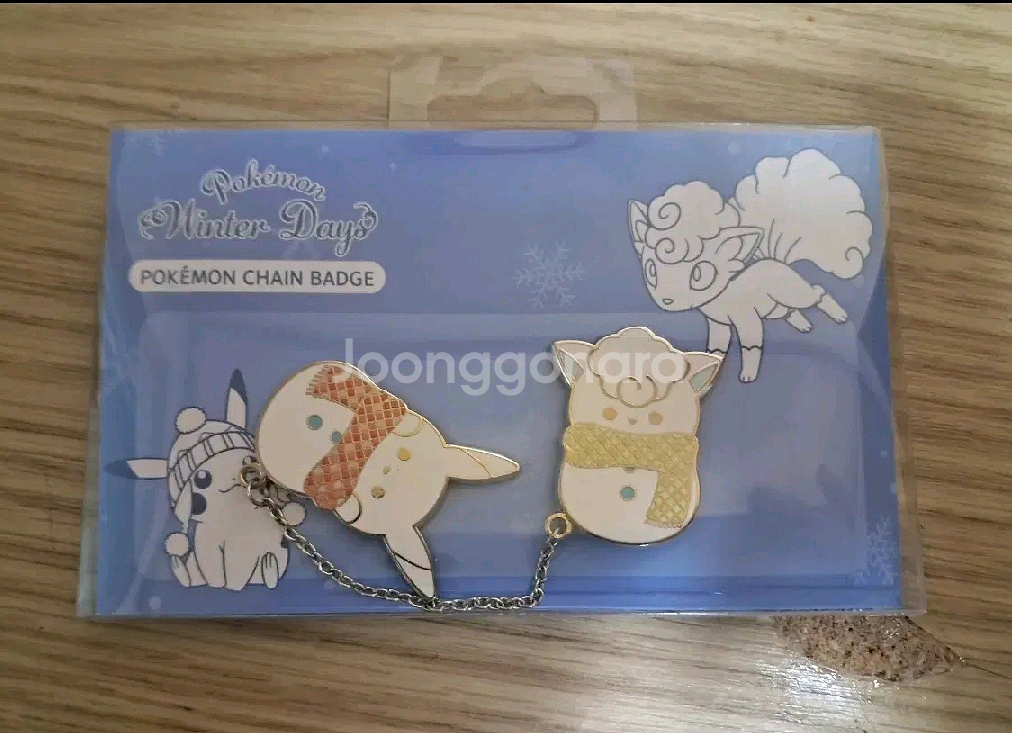 포켓몬스터 피카츄&식스테일 체인뱃지--0