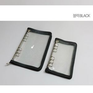 [ 새상품 ] 와우숍 지퍼 A5 바인더 블랙