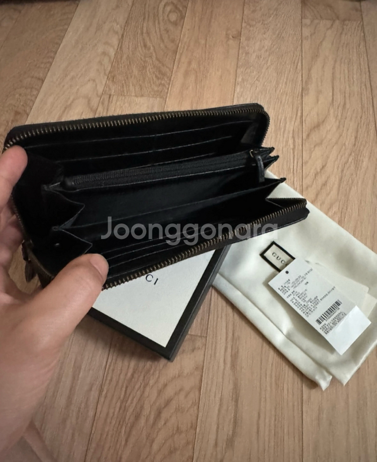 구찌 마몬트 지퍼 장지갑--1