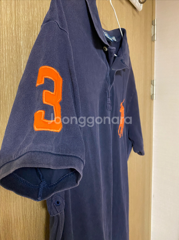 폴로 랄프로렌 빅포니 커스텀핏 네이비색 반팔 폴로셔츠--2