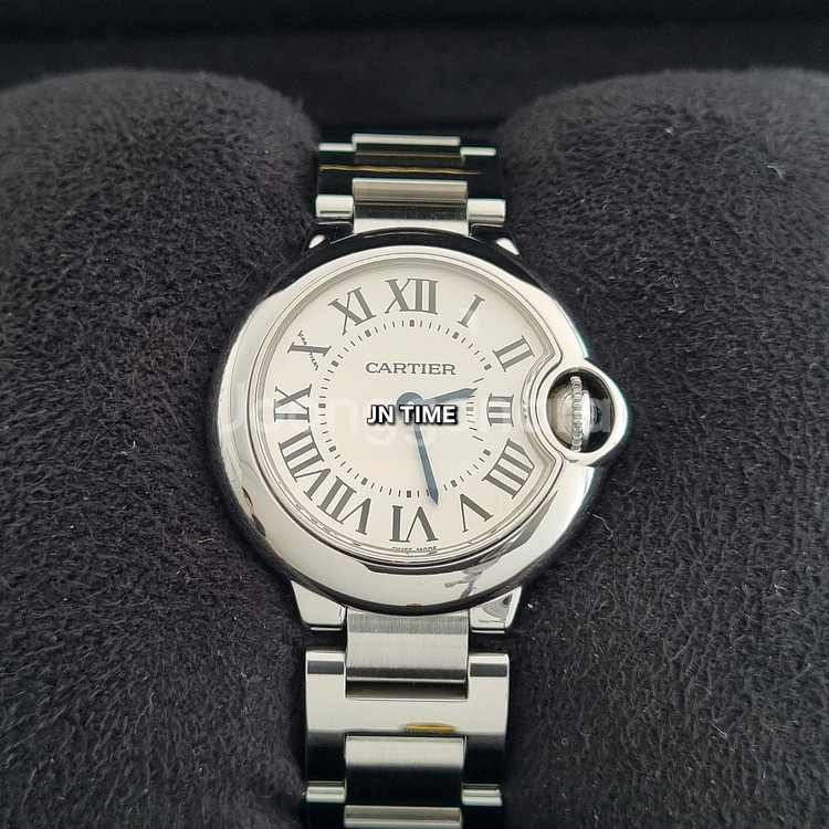 까르띠에 발롱블루 여성용 28mm 쿼츠 W69010Z4--0