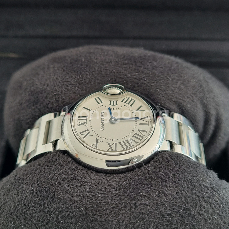 까르띠에 발롱블루 여성용 28mm 쿼츠 W69010Z4--5