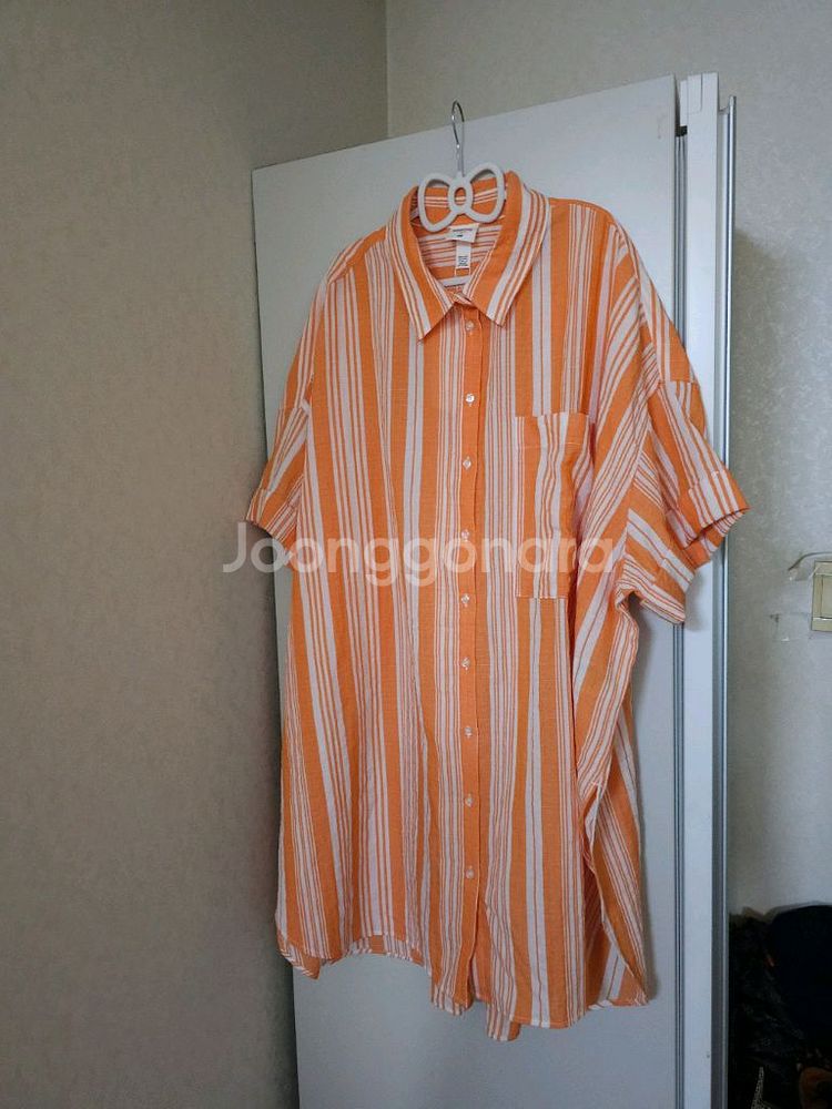 새상품)H&M Lemlem 셔츠형자켓 원피스 2XL--0