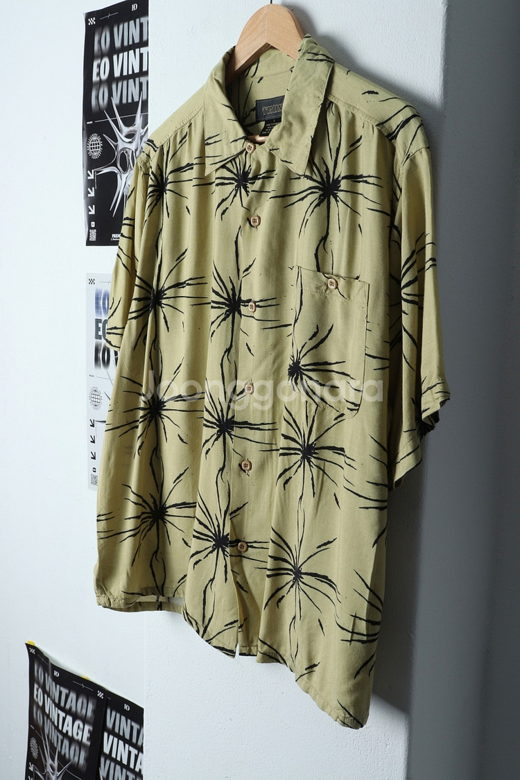 (L-2XL) 브랜드빈티지 반팔셔츠 남방 하와이안--0