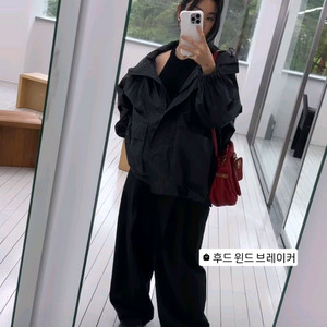 ORR 오르 후드 윈드 브레이커 블랙 M (거의 새상품