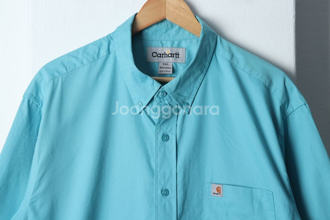 (2XL-3XL) 칼하트 반팔셔츠 남방 빅사이즈 블루--3