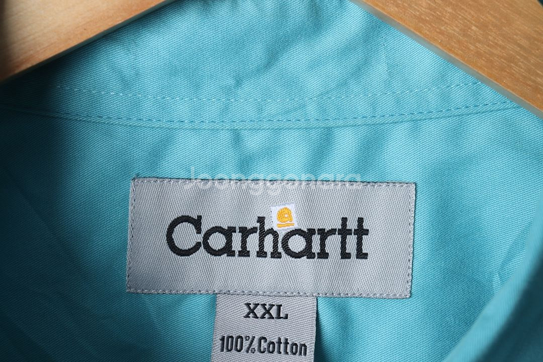 (2XL-3XL) 칼하트 반팔셔츠 남방 빅사이즈 블루--4