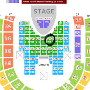 블랙핑크 콘서트 7/6 일 F16구역 6연석 (명당)