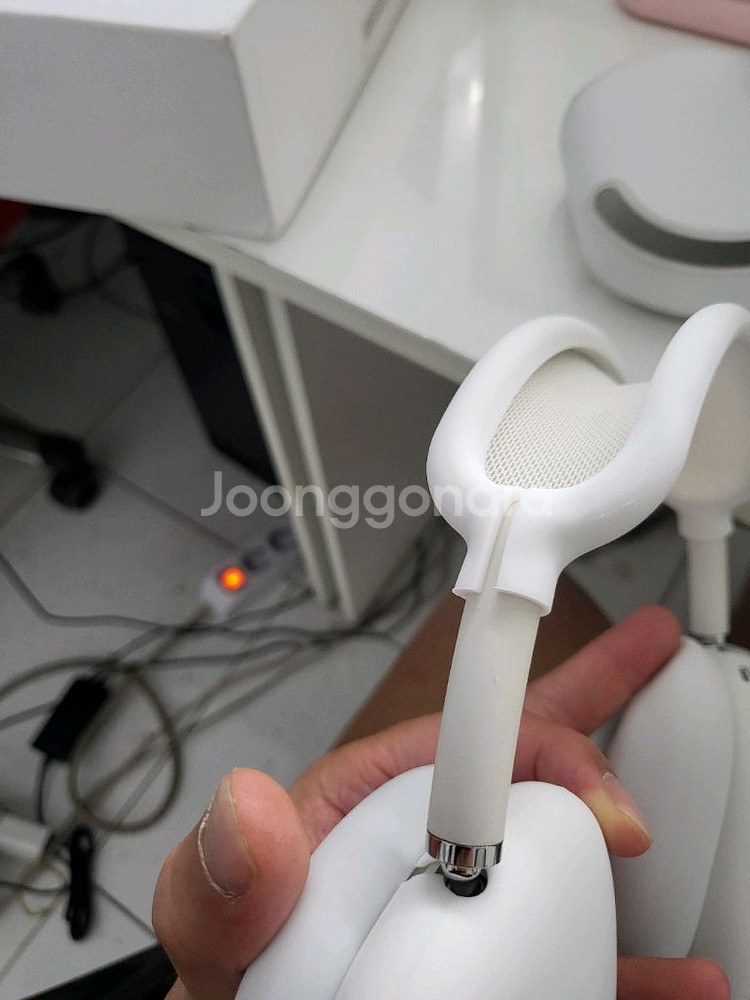 애플 에어팟맥스 실버 8핀 A2096--1