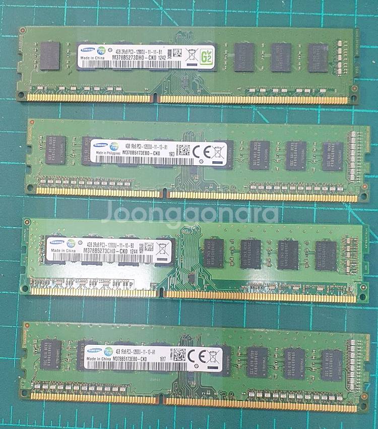 삼성 PC3 4GB 컴퓨터 램 6개--0