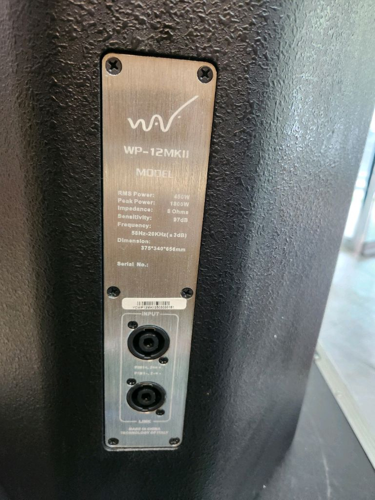 12인치 패시브스피커 입니다. 전시장 1회사용 이미지