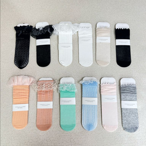 미착용) 키즈 반타이즈 레이스 양말