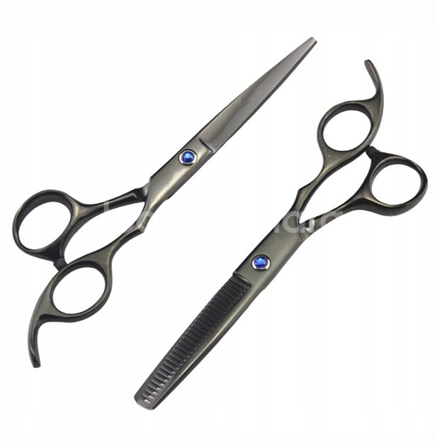 새 블랙 1세트 전문가용 6인치 미용 가위 헤어 고급--0