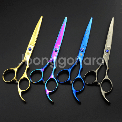 새 블랙 1세트 전문가용 6인치 미용 가위 헤어 고급--3