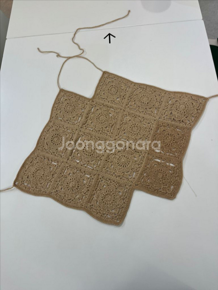 햇살 모티브 조끼 ,빈티지 썸머 베스트크로셰 (손뜨개)--2