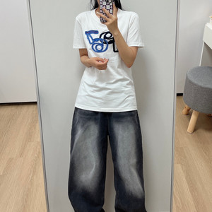 폴로 랄프로렌 자수로고 화이트 반팔 티셔츠
