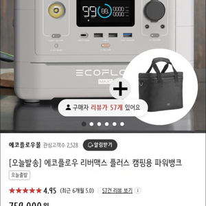 에코플로우 파워뱅크 팝니다