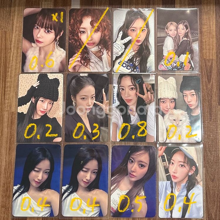 뮤직코리아 르세라핌 미공포 팬싸 특전 포카 포토카드--0