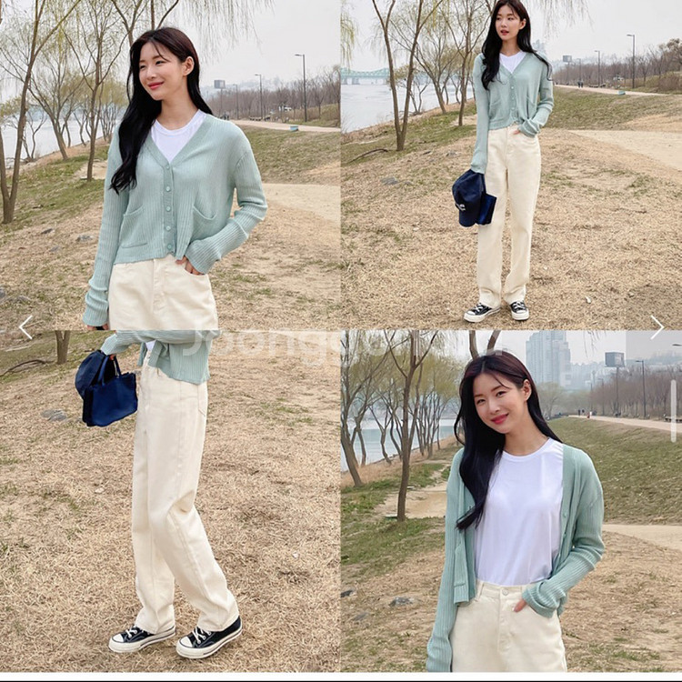 새상품/ 다온샵 로인스일자팬츠 핑크 L--1