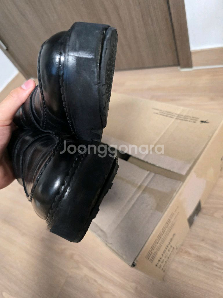 커스텀 에이드 수제화 로퍼 블랙--3