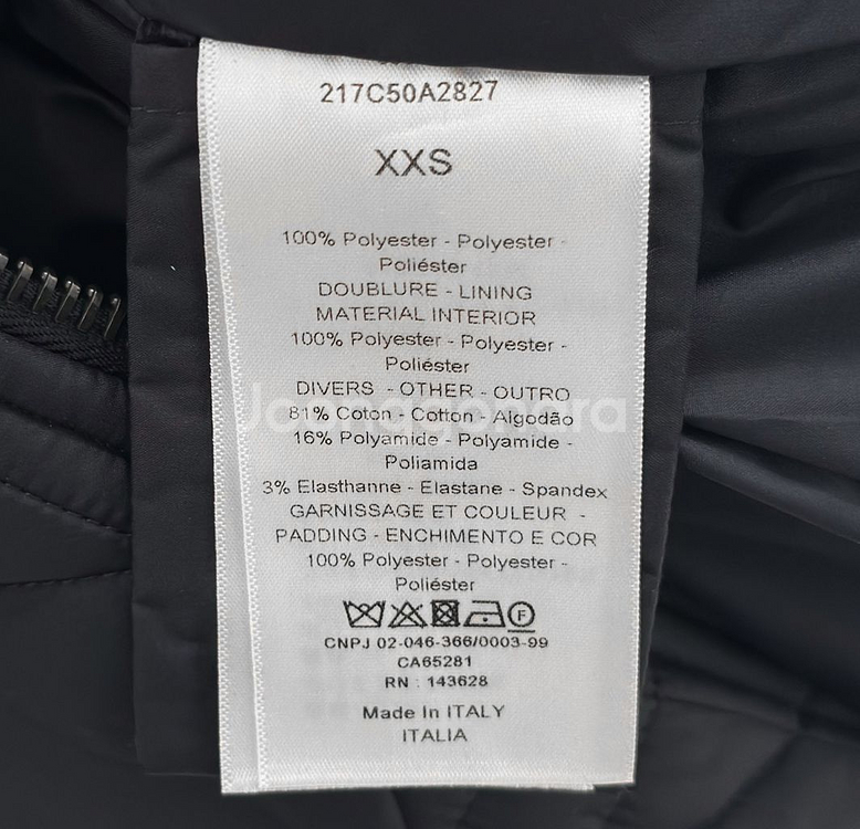 XXS] 디올 여성 마크로캐니지 까나쥬 패딩 봄버 자켓--4