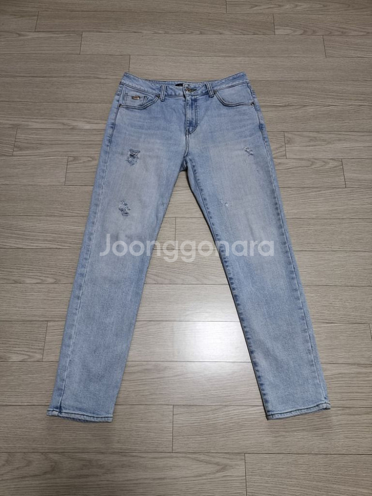 (30~31)게스 빈티지 연청 디스진 찢청 데님팬츠--0