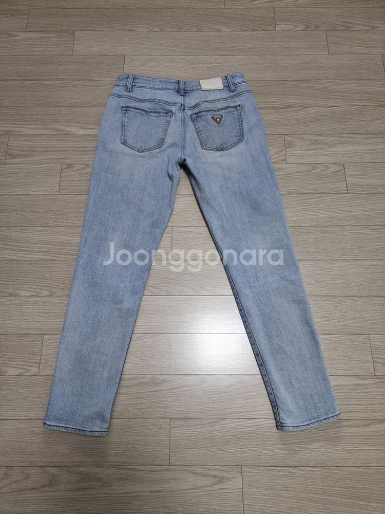 (30~31)게스 빈티지 연청 디스진 찢청 데님팬츠--5