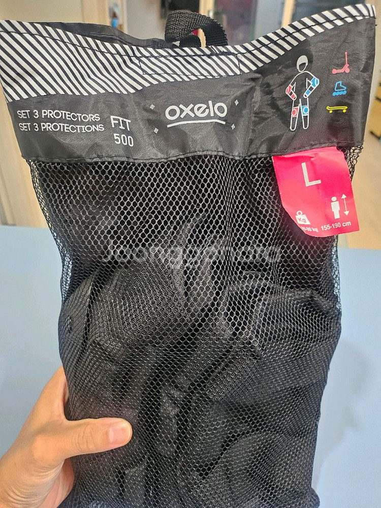 데카트론 오셀로 인라인스케이트260mm+보호장비세트--4