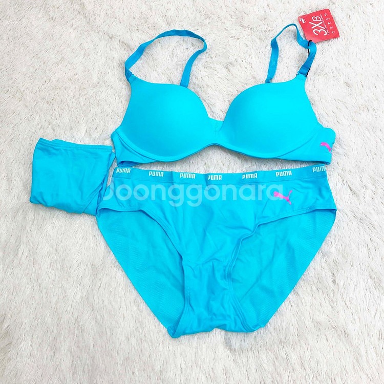 푸마 여성브라팬티셋 새상품 하늘S 진스센스--1